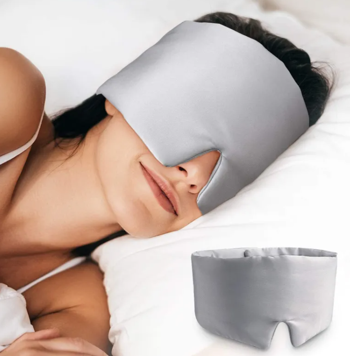 Silk-Feel Cooling Sleep Eye Mask — Blackout Comfort for Better Sleep