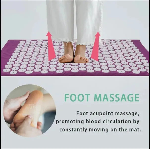 Acupressure Mat & Pillow Set — Back, Neck & Stress Relief