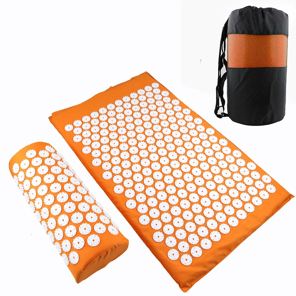 Acupressure Mat & Pillow Set — Back, Neck & Stress Relief