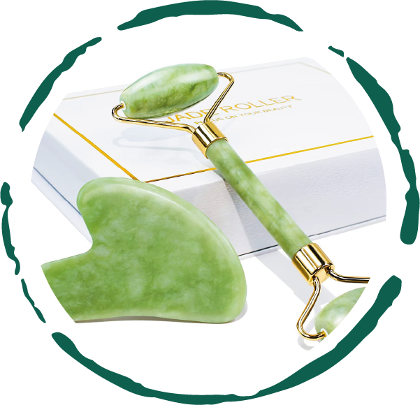 Jade Roller & Gua Sha Set — Facial Sculpting Gift Box