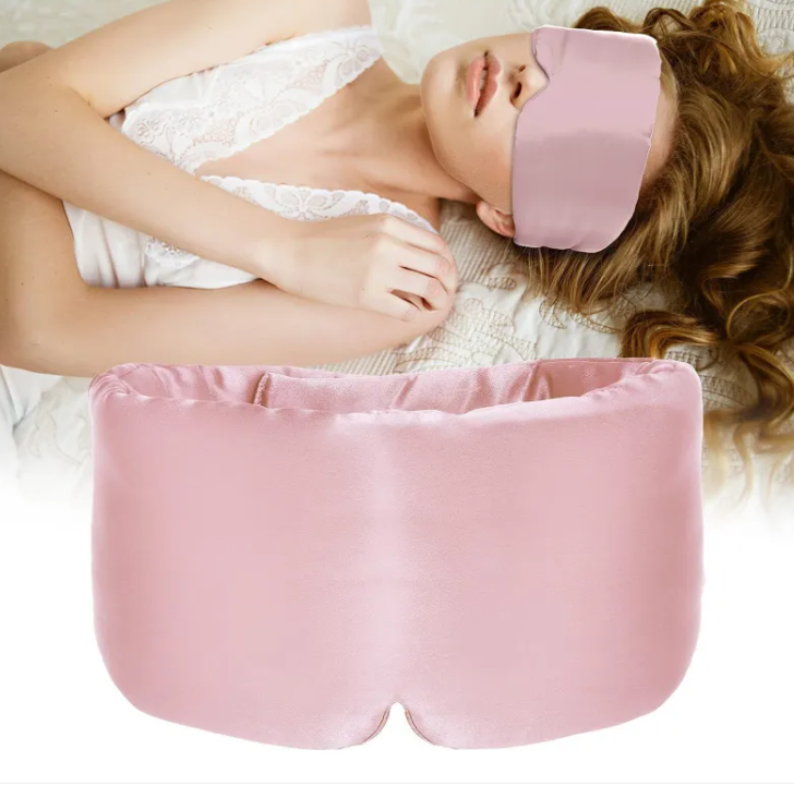 Silk-Feel Cooling Sleep Eye Mask — Blackout Comfort for Better Sleep