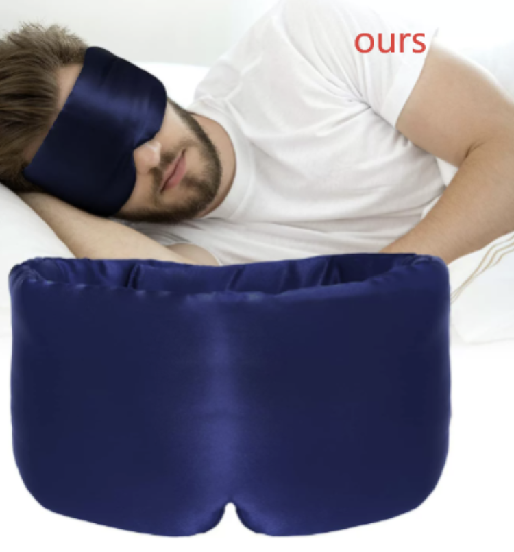 Silk-Feel Cooling Sleep Eye Mask — Blackout Comfort for Better Sleep