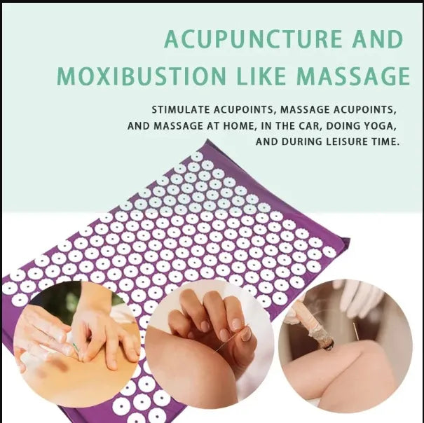 Acupressure Mat & Pillow Set — Back, Neck & Stress Relief