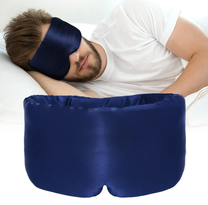 Silk-Feel Cooling Sleep Eye Mask — Blackout Comfort for Better Sleep