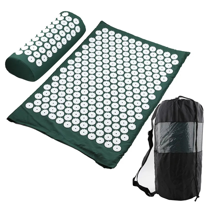 Acupressure Mat & Pillow Set — Back, Neck & Stress Relief
