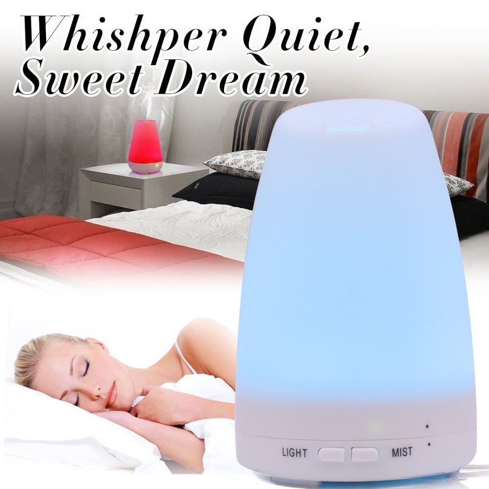 Aromatherapy Essential Oil Diffuser — Ultrasonic LED Mist Humidifier
