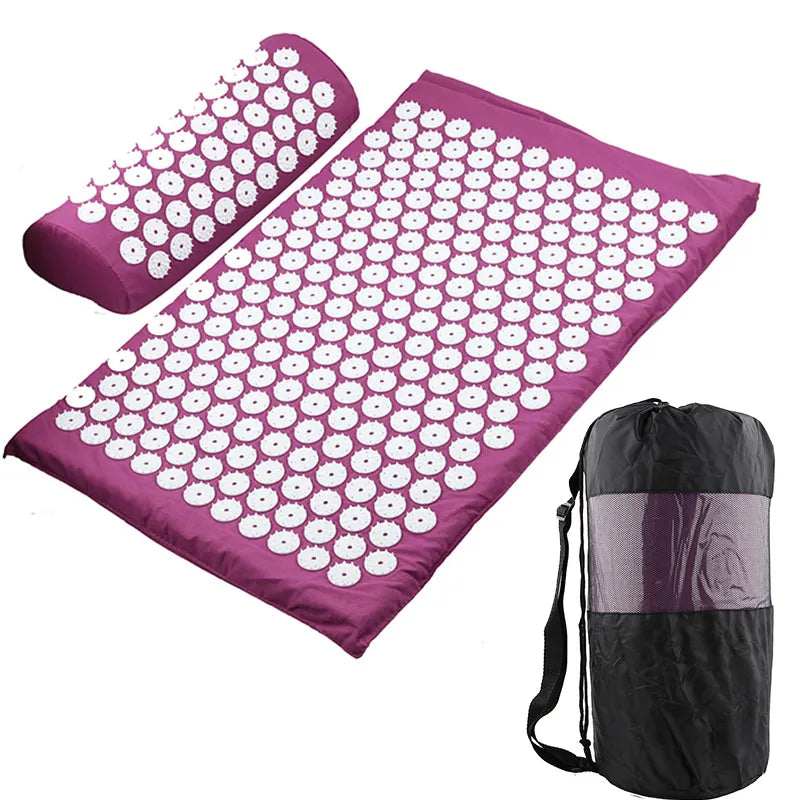 Acupressure Mat & Pillow Set — Back, Neck & Stress Relief